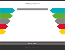 Tablet Screenshot of bloggingtutor.com